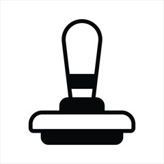 A digital icon representing an approval stamp, commonly used for document verification
