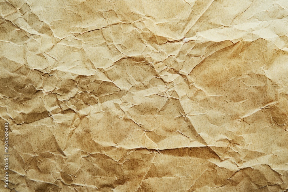 Poster close-up shot of brown paper with intricate details and texture