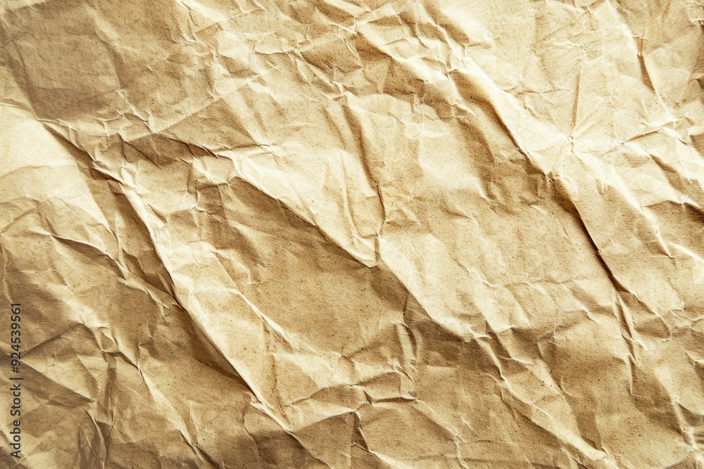 Poster a detailed view of a piece of brown paper with texture and fibers visible