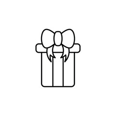 Gift Box icon design with white background stock illustration
