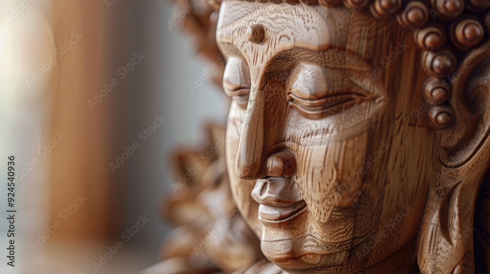 Aufkleber a detailed view of a statue depicting a person, suitable for use in artistic or conceptual contexts