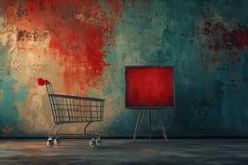 Black Friday website screen displaying an online cart with Limited Time Offers banner, vibrant red and black theme, urgency in retail discounts