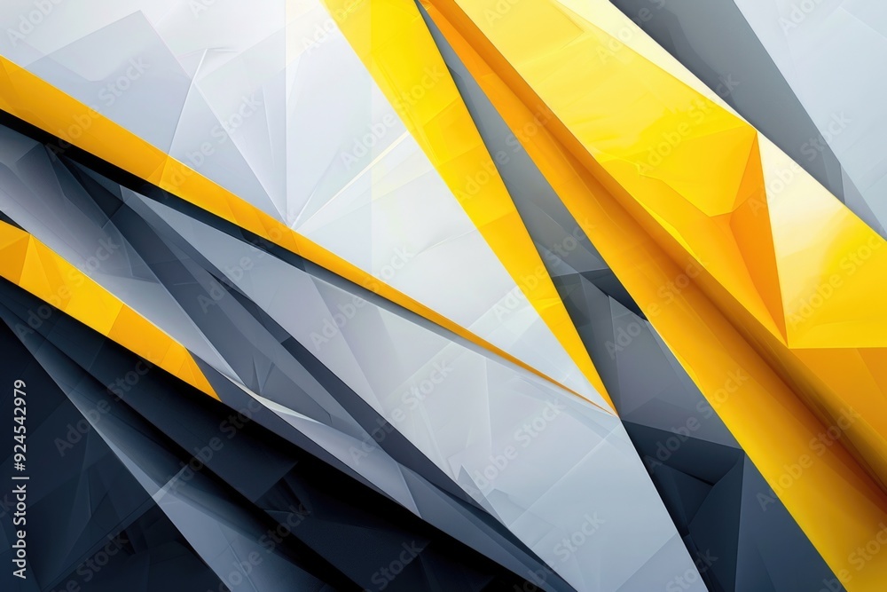 Aufkleber Abstract design on a yellow and grey background, ideal for use in graphic design or as a texture