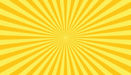 Illustration yellow-orange Pop art creative concept colorful comics book Cartoon halftone retro pattern Abstract template design background comic style pop art