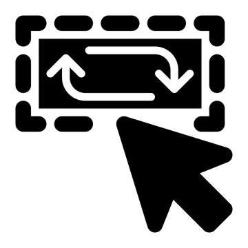 inverse, invert, selection, select, inversion, transform solid or glyph icon