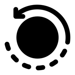 rotation, rotate, turning, rewind, reload, refresh, transform, visual design solid or glyph icon