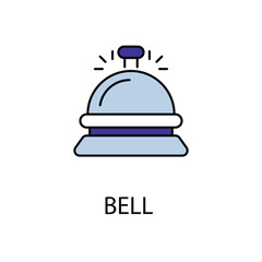 Bell icon design with white background stock illustration
