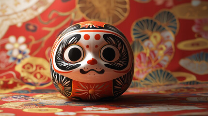 Explore intricate Daruma Doll Patterns, showcasing the traditional Japanese symbol of perseverance and good luck.