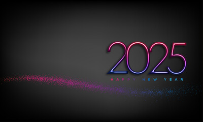 2025 Happy New Year Greeting Card
