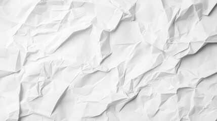 Obraz premium Crumpled White Paper Texture