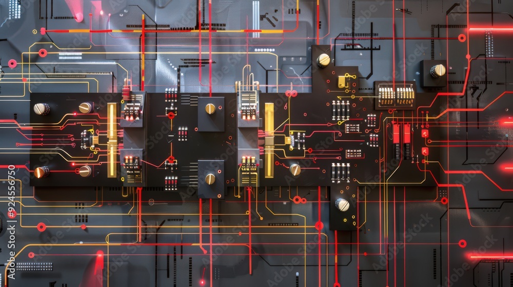 Aufkleber artistic representation of a high-pass filter circuit, illustrating how it blocks low-frequency sign