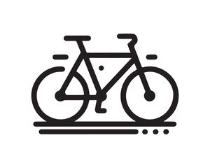 bicycle icon vector logo illustration