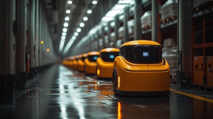 Automated Warehouse: Robotic Vehicles in a Modern Distribution Center