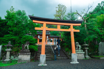 京都の宇治上神社の風景