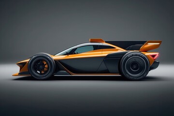 Fototapeta premium 3D Render Icon of a Fast Vehicle for Transportation