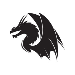 Fototapeta premium Dragon vector icon illustration design logo template