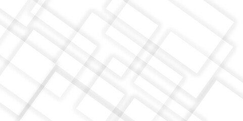 Abstract white and grey geometric overlapping square pattern background with shadow. paper texture design Abstract white background can use for design, background concept, vector illustration.
