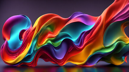 Rainbow Mist background 3d wallpaper