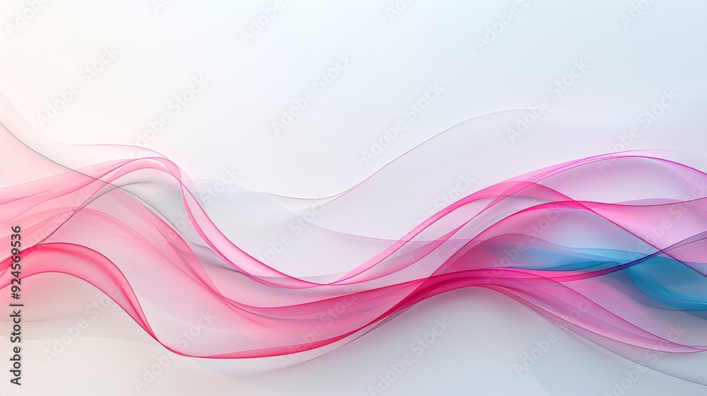 Poster a vibrant 3d background with layered, translucent shapes overlapping to create depth. the compositio