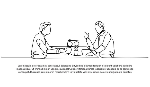 Continuous one line design of currently doing a podcasts. Minimalist style vector illustration on white background.