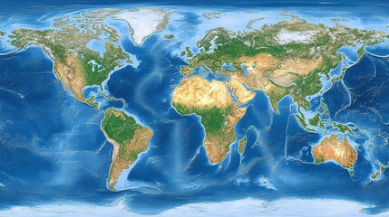 Geography Background Featuring Maps, Landforms, and Global Elements for Educational and Design Purposes