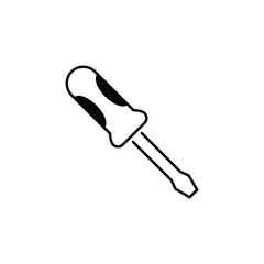 Screw Driver icon design with white background stock illustration