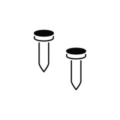 Nails icon design with white background stock illustration