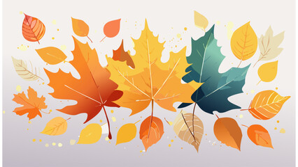 Autumn Maple Foliage Leaves - Fall Plant Leaf October Yellow Nature Decoration Orange Season Seasonal Tree
