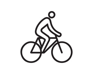 Bike icon vector logo template