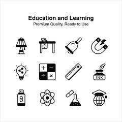 Have a look at this amazing icons set of education and learning