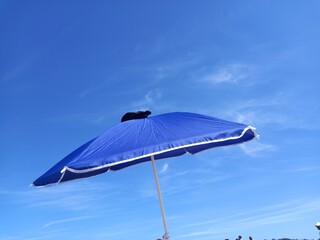 beach umbrella and sky