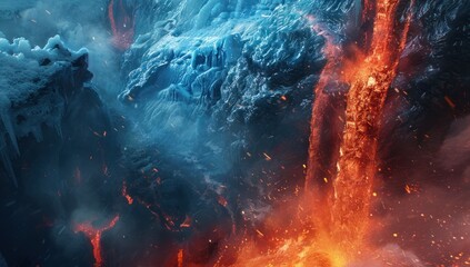 Fire and Ice: A Dramatic Contrast
