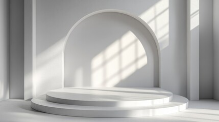 Fototapeta premium minimal product empty podium background 