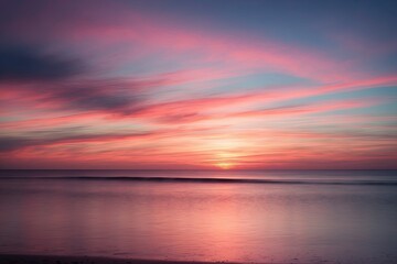 Obraz premium Ethereal Sunset Background with Frosted Finish and Vivid Colors