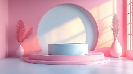 minimal product empty podium background " ai generator "