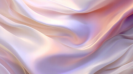 Obraz premium A beautiful iridescent satin background with soft pastel colors, perfect for creating an elegant and luxurious atmosphere.seamless wallpaper, patterns, background, backdrop, wallpaper