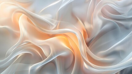 Fototapeta premium A graceful silk abstract background with undulating lines and subtle, shimmering effects in varying shades