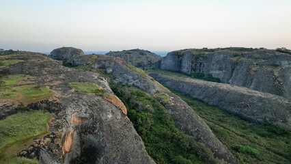 Exploring the Pedra Negra Mountains in Angola during golden hour