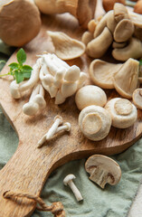 Assortment of various mushrooms