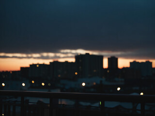 Silhouette buildings against sky during sunset