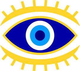 Evil eye vector illustration. evil eye image
