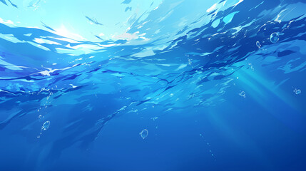 Obraz premium 青い背景