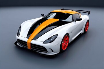 High-Speed Turbo Car 3D Icon for Advanced Transportation Solutions