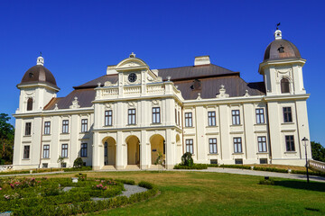 Nasice, Croatia, August 11, 2024: The old castle of count Pejacevic from 1811 in Nasice, Croatia.