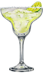 Margarita Cocktail Illustration