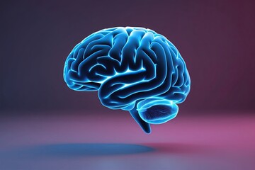 Obraz premium 3D Brain Render Icon for Medical Applications