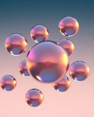 3D Floating Spheres with Reflections