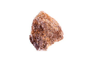 wulfenite mineral stone on a white background close up
