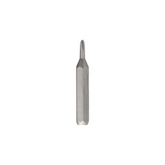 Iron bit for screwdriver and drill on Isolated on a white background close-up