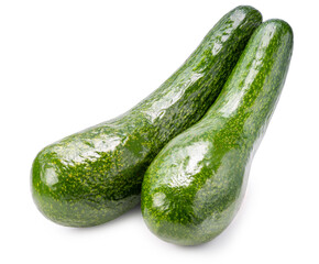 Fresh Avocados on white background, Fresh Long Neck Avocados isolate on white background with clipping path.